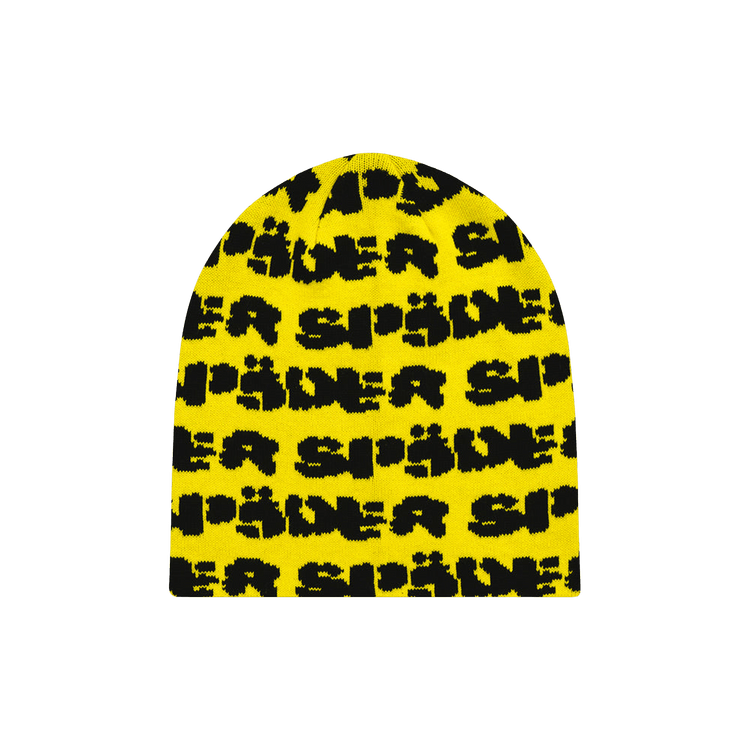 Sp5der Fuzzy Logo Skully 'Yellow'
