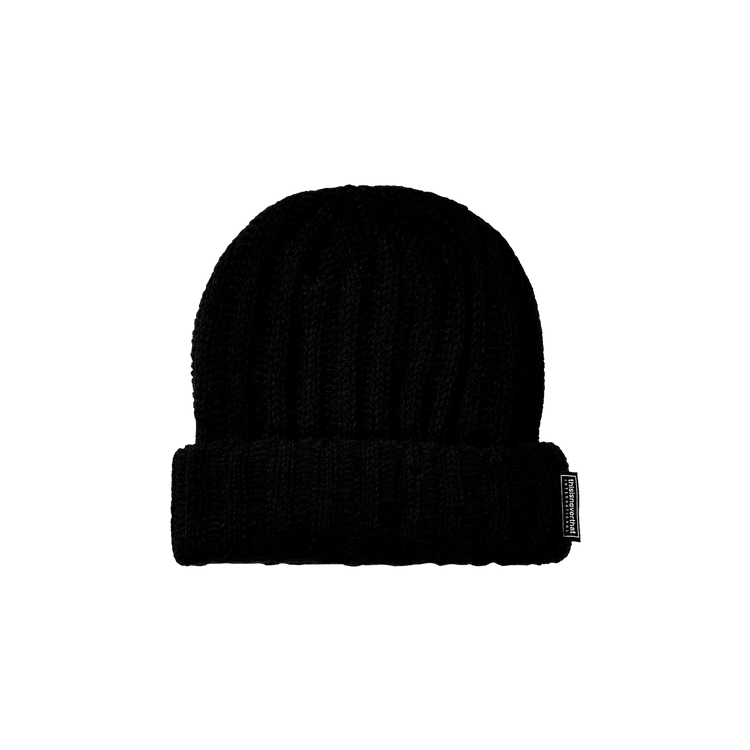 thisisneverthat Low Gauge Ribbed Beanie 'Black'
