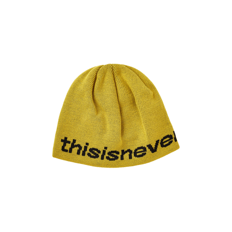 thisisneverthat SP-Logo No Cuff Beanie 'Yellow Green'