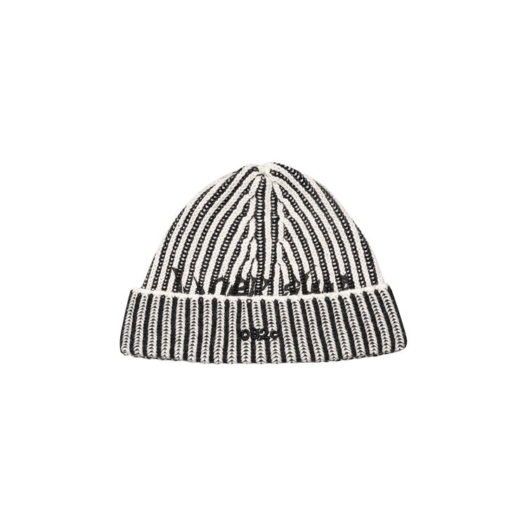 032C Crusader Rib Beanie 'Black/White'