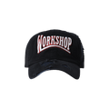 032C Victor Distressed Cap 'Black/Dark Blue'