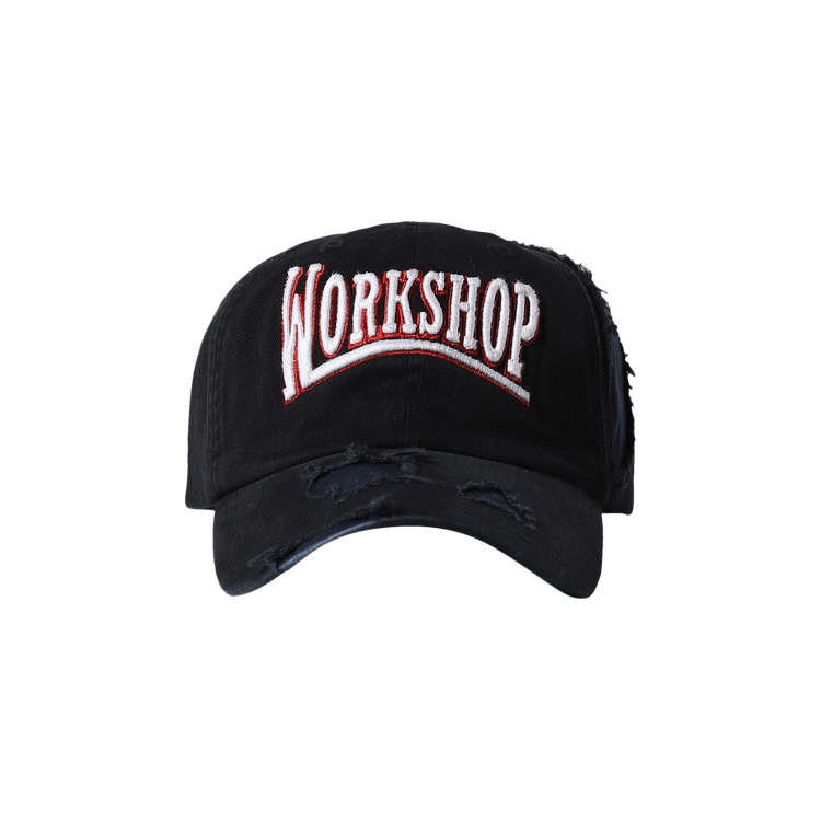 032C Victor Distressed Cap 'Black/Dark Blue'