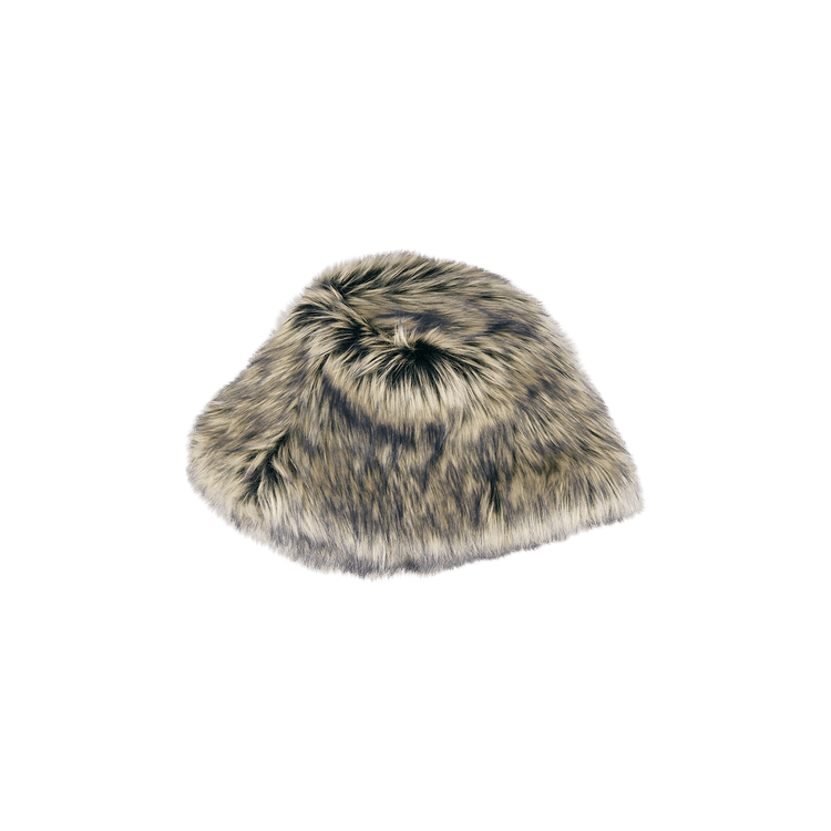 Dries Van Noten Faux Fur Bucket Hat 'Navy'