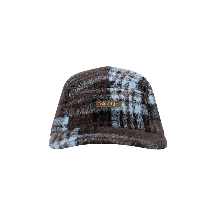 GOLF WANG Logger Plaid Camp Hat 'Brown'