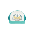 Rhude Sardines Trucker Hat 'Cream/Teal'