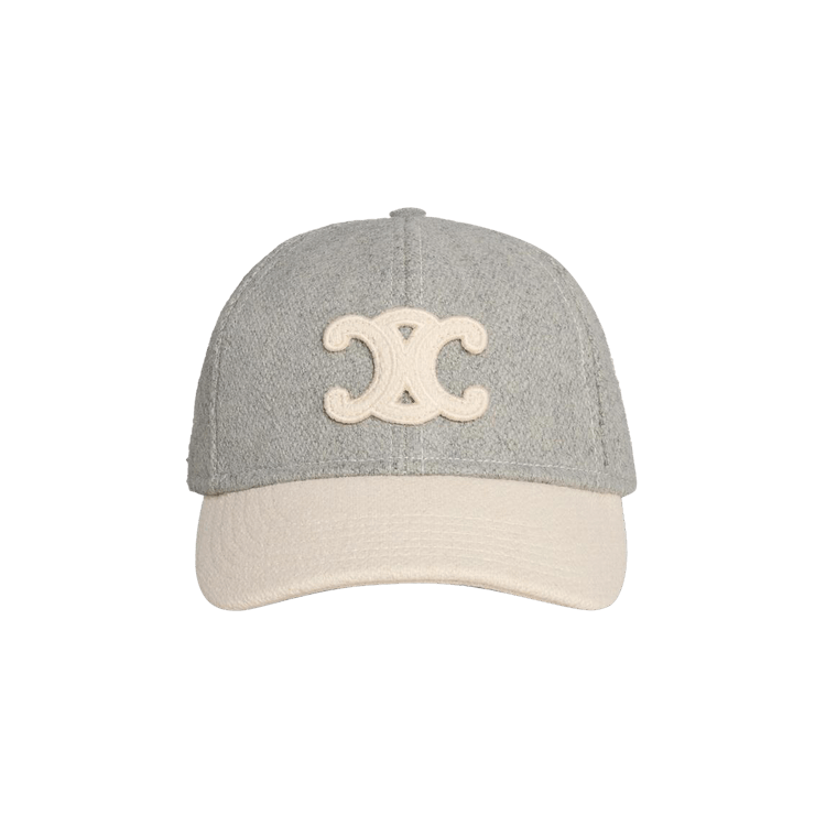 CELINE Triomphe Baseball Cap 'Vanilla/Grey'