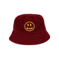 Drew House Mascot Smiley Corduroy Bucket Hat 'Claret'