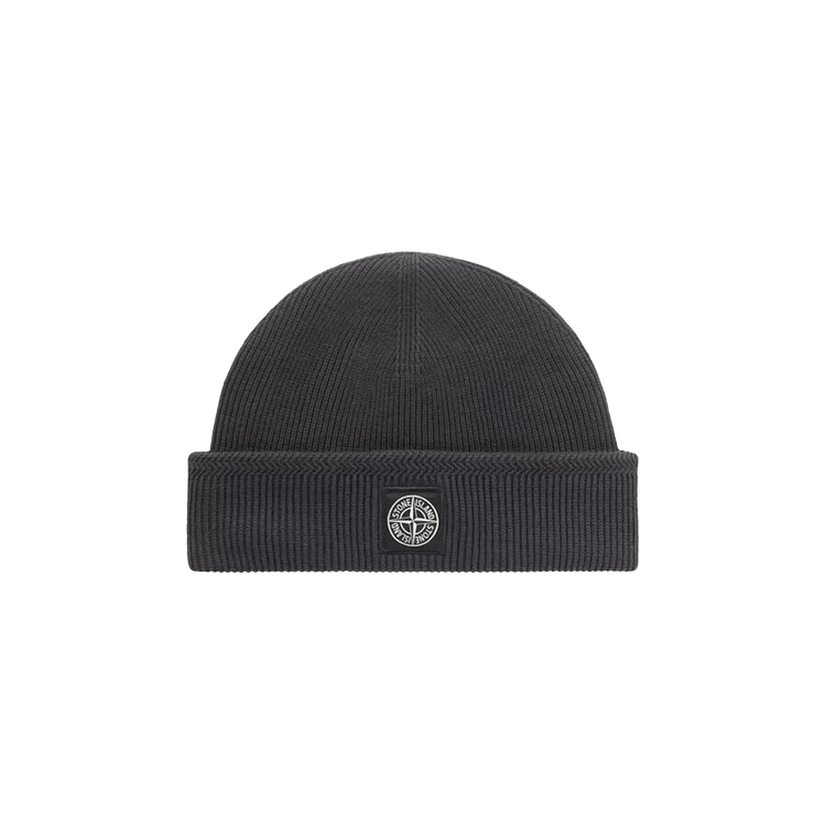 Stone Island Compass Logo Beanie 'Charcoal'