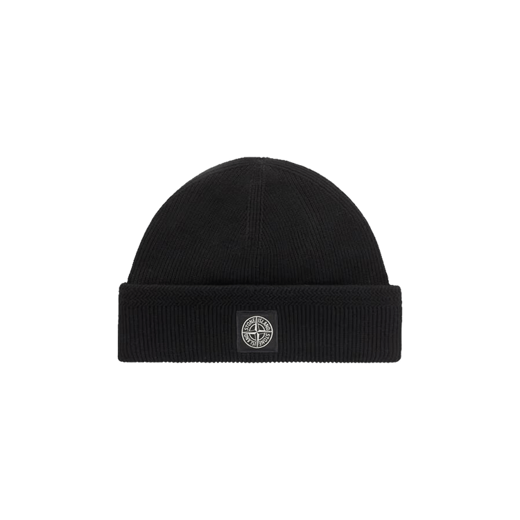 Stone Island Compass Logo Beanie 'Black'