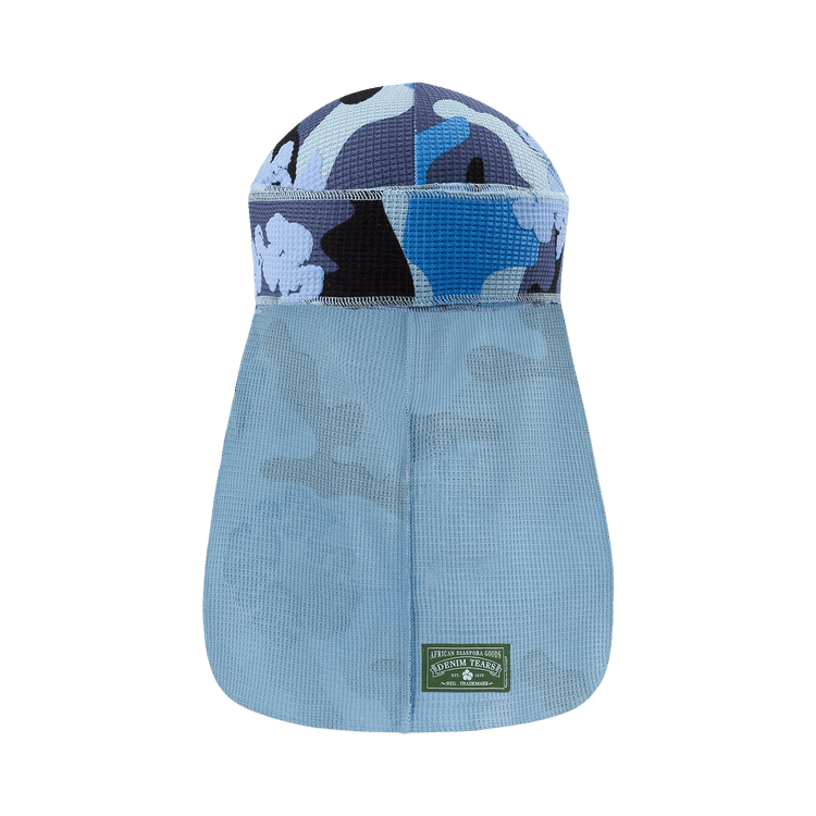 Denim Tears Wreath Durag 'Blue Camo'