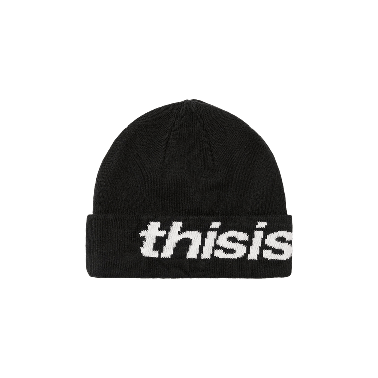 thisisneverthat HSP-Logo Big Cuff Beanie 'Black'