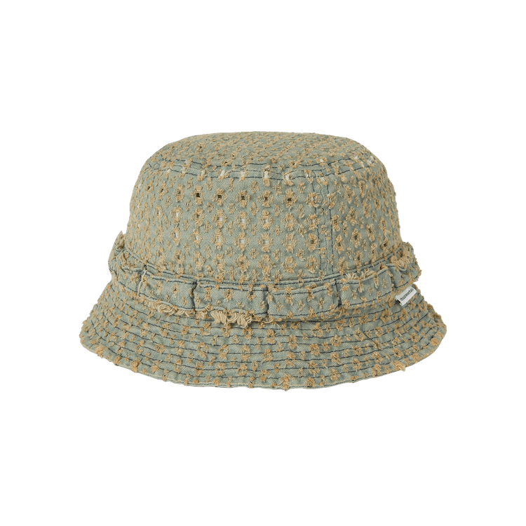 thisisneverthat Damaged Denim Jungle Bucket Hat 'Washed Blue'