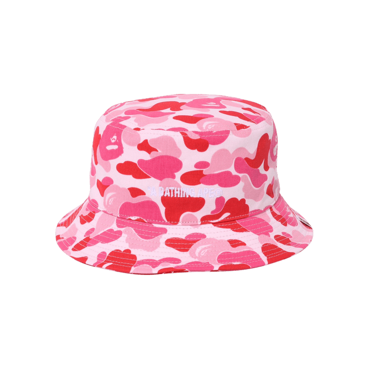 BAPE ABC Camo Logo Bucket Hat 'Pink'