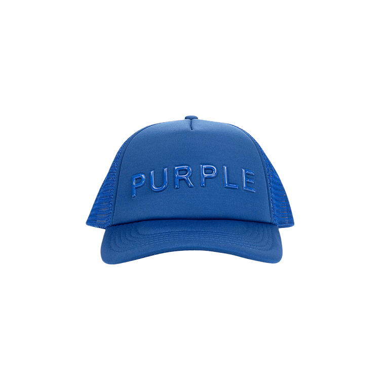 PURPLE BRAND Purple Silicone Foam Trucker Hat 'Blue'