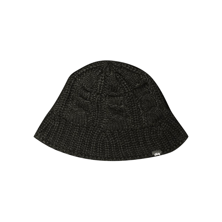 Stussy Cable Knit Bucket Hat 'Black'