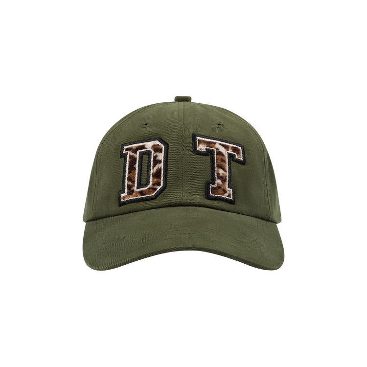 Denim Tears Panther Print Fur Cap 'Olive'