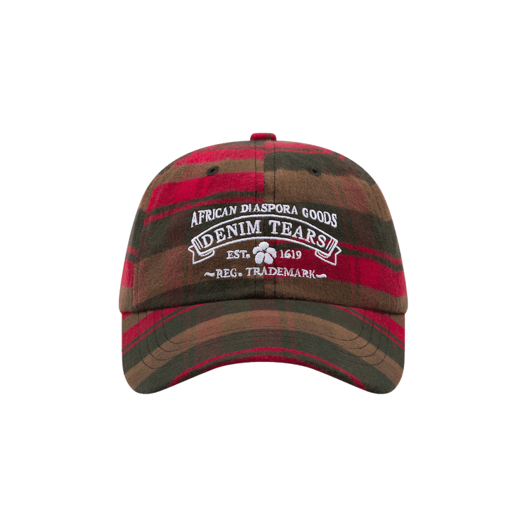 Denim Tears Tartan ADG Cap 'Red Plaid'