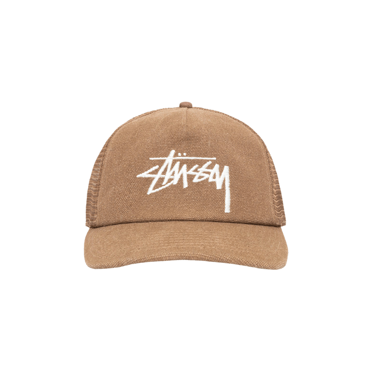 Stussy Mid-Depth Big Stock Mesh Snapback 'Brown'