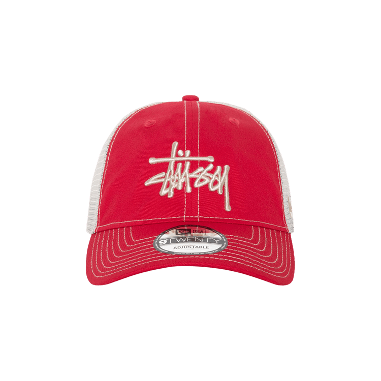 Stussy New Era 9TWENTY Basic Trucker 'Scarlet'