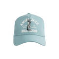 Amiri Jazz Wolf Trucker Hat 'Dusty Blue'