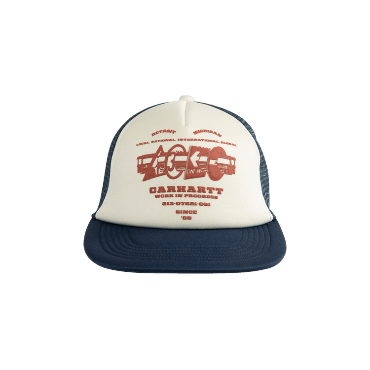 Carhartt WIP Runaway Trucker Cap 'Natural/Blue'