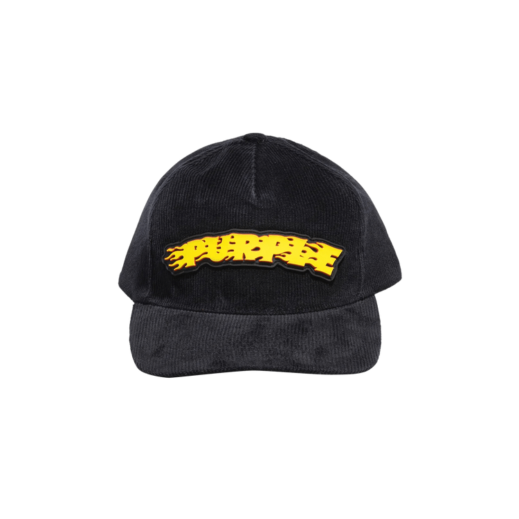 PURPLE BRAND Purple 5 Panel Corduroy Hat 'Black'