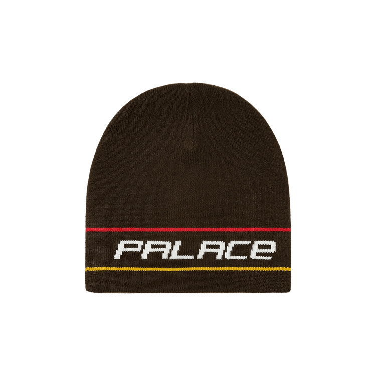 Palace Stripe Nein Cuff Beanie 'Brown'