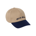 Miu Miu Drill Baseball Cap 'Khaki/Royal'