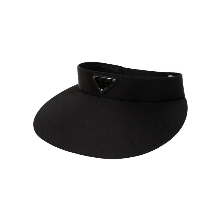 Prada Logo Plaque Visor Hat 'Black'