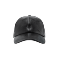 Prada Nappa Leather Logo Baseball Cap 'Black'
