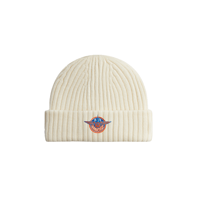 Kith For The New York Knicks Wings Logo Beanie 'Sandrift'