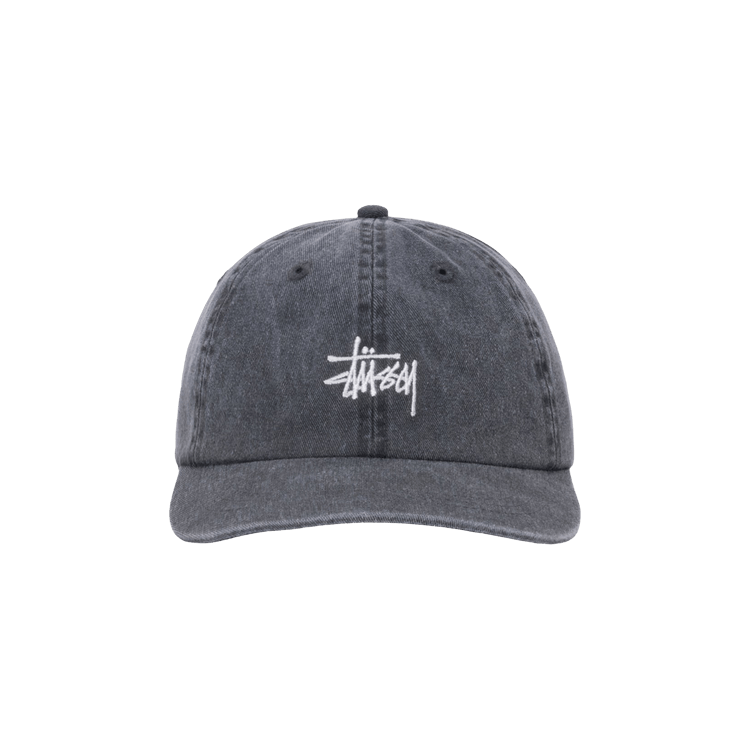 Stussy Basic Cap Washed 'Charcoal'