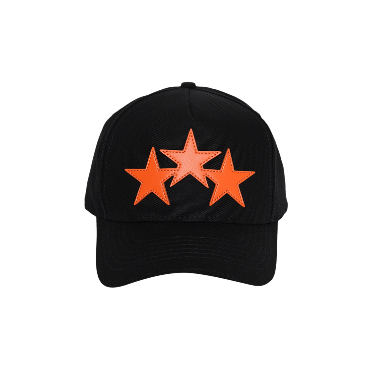 Amiri 3 Star Canvas Hat 'Black Champagne'