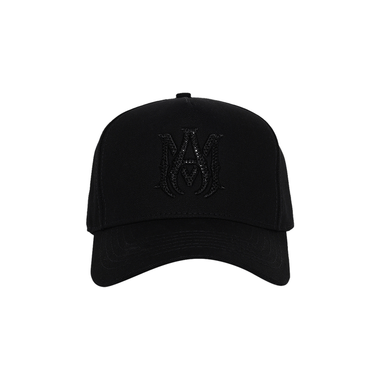 Amiri MA Crystal Canvas Hat 'Black Black'