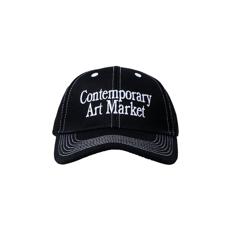 Market C.A.M. 6 Panel Hat 'Washed Black'
