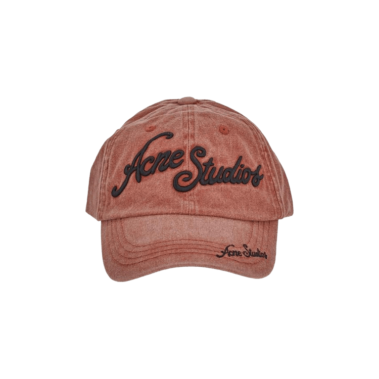 Acne Studios Logo Baseball Cap 'Red'