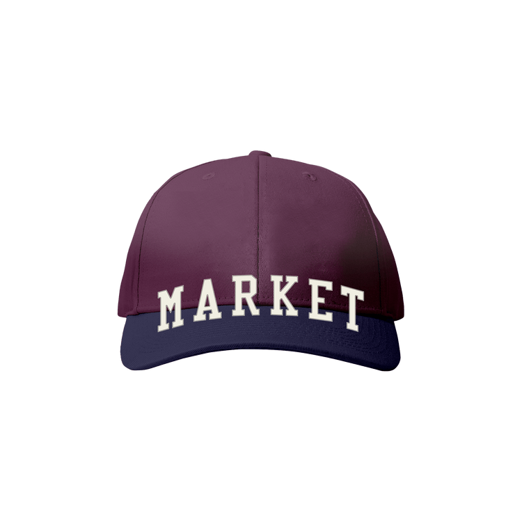 Market Vintage Arc 6-Panel Hat 'Wine Skipper Blue'