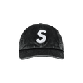 Supreme Pigment Coated S Logo 6 Panel 'Black'