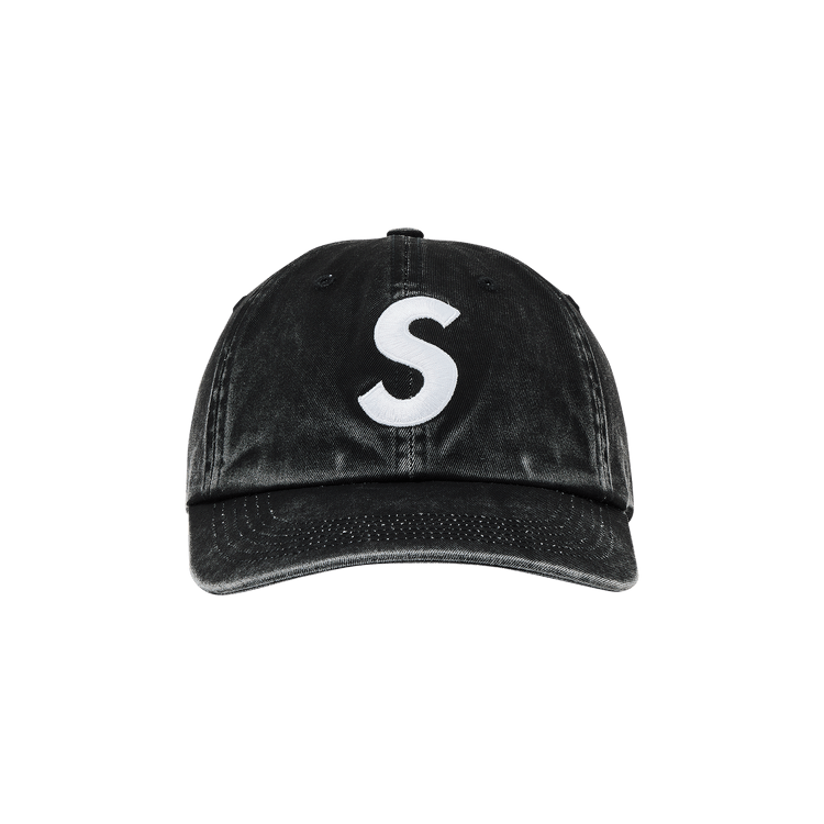 Supreme Pigment Coated S Logo 6 Panel 'Black'