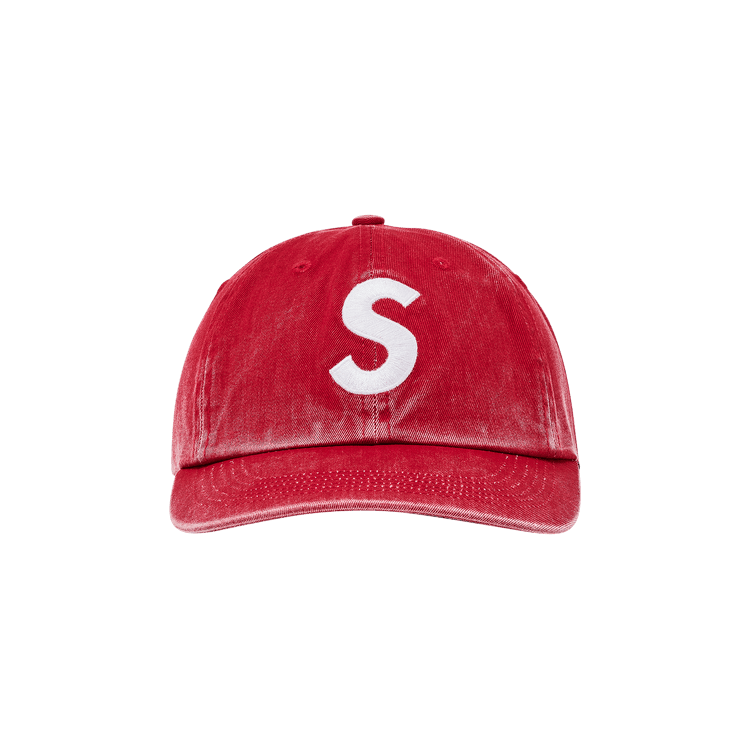 Supreme Pigment Coated S Logo 6 Panel 'Red'