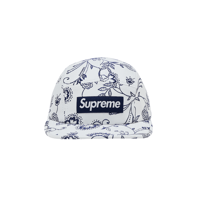 Supreme Floral Jacquard Camp Cap 'White'