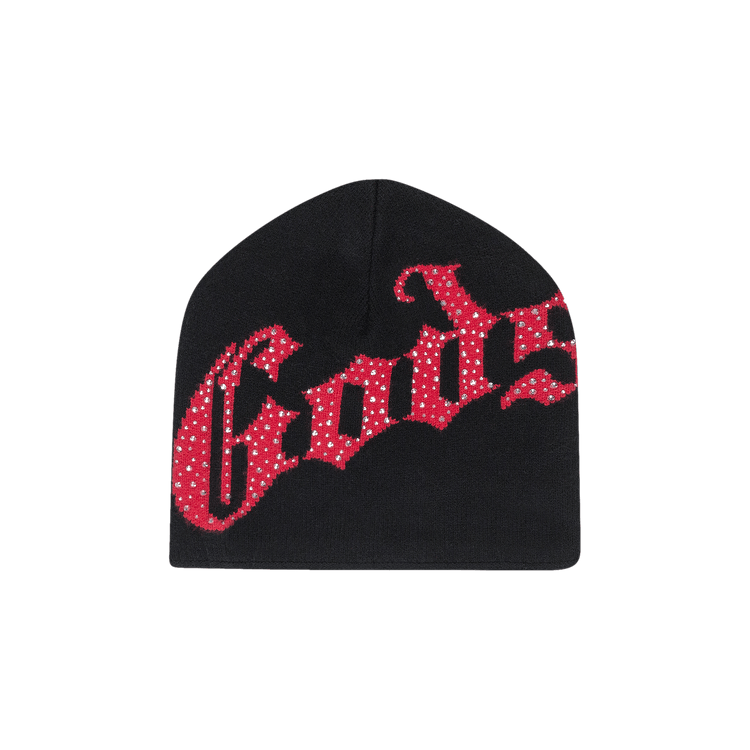 Godspeed OG Logo Studded Beanie 'Black/Red'