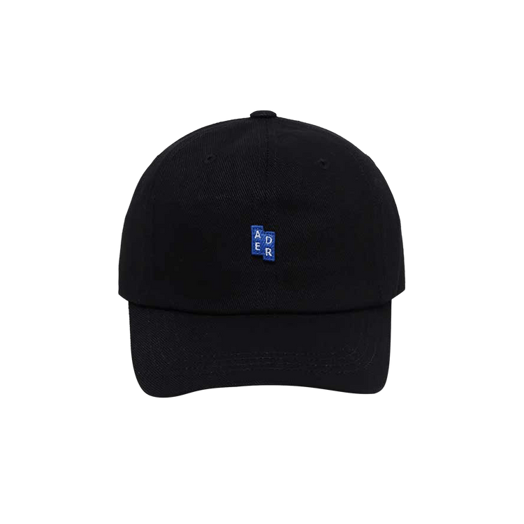 Ader Error Logo Appliqué Denim Cap 'Black'