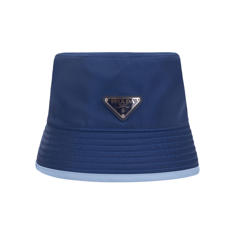 Prada Nylon Reversible Logo Blue Bucket Hat 'Blue'