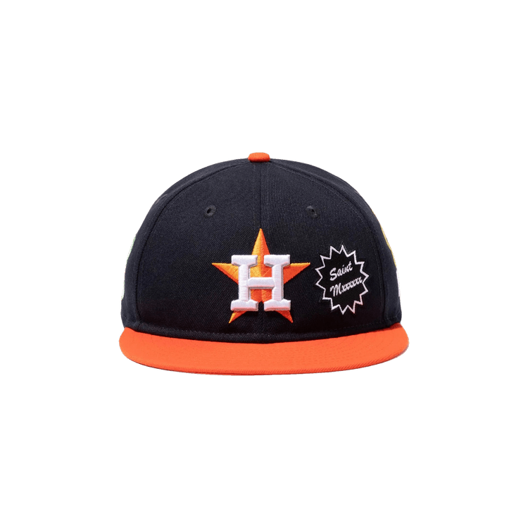 SAINT Mxxxxxx x MLB x New Era Astros Cap 'Navy/Orange'