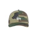 Stussy Basic Cap Washed 'Woodland Camo'