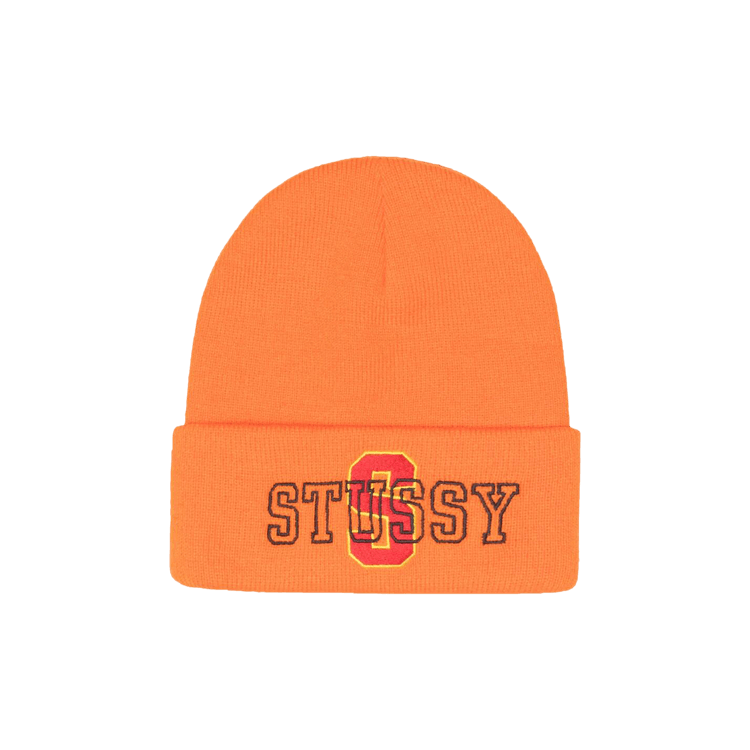 Stussy Cuff Beanie Varsity S 'Orange'