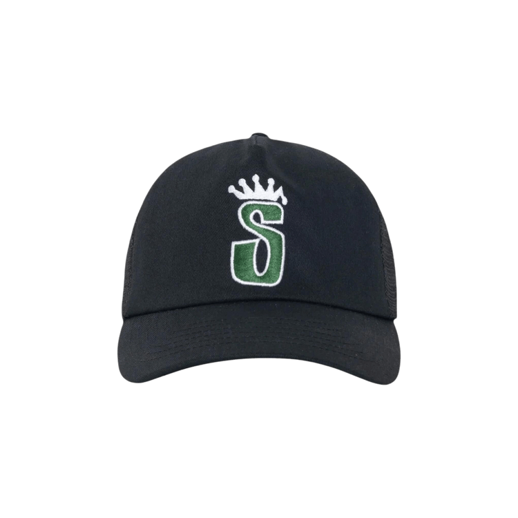 Stussy Trucker S Crown Snapback 'Shadow Black'