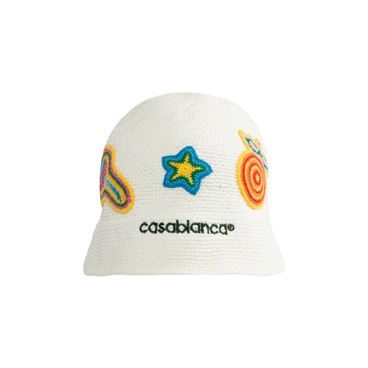 Casablanca Crochet Hat 'White'
