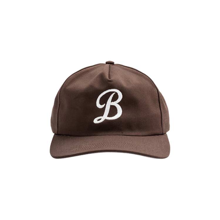 Bricks & Wood Script B Logo 6 Panel Cap 'Clove'